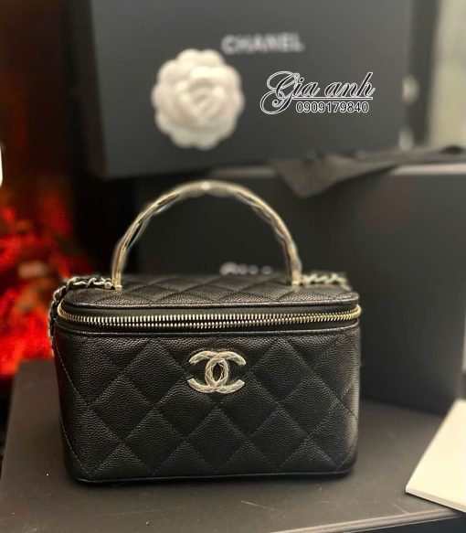 Túi Xách Chanel Vanity Vip Màu Đen 3