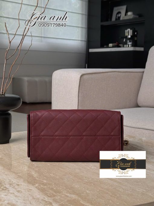 Túi Chanel Hobo size Small vip Màu Đỏ Rượu
