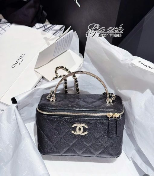 Túi Xách Chanel Vanity Vip Màu Đen 4