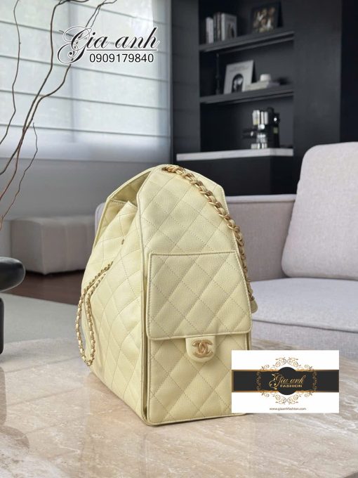 Túi Chanel Hobo Size Lớn Màu Vàng Vip 01