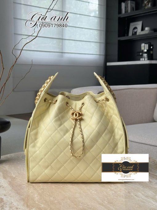 Túi Chanel Hobo Size Lớn Màu Vàng Vip 01