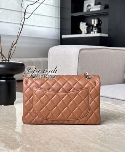 Túi Chanel Classic Vip 25 cm da Lamskin Màu Nâu 03