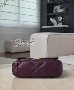 Túi Chanel 19 Vip màu new 2025 Đỏ rượu 01