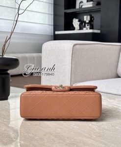 Túi Chanel Classic Vip 25 cm da Lamskin Màu Nâu 04
