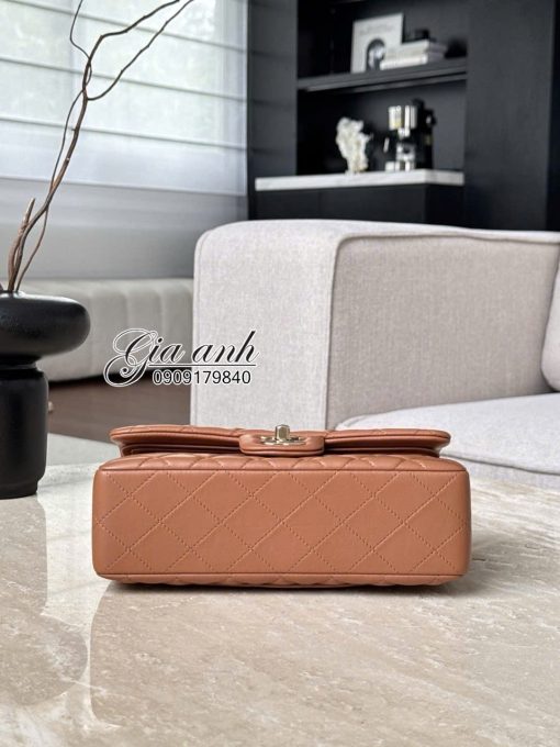 Túi Chanel Classic Vip 25 cm da Lamskin Màu Nâu 04
