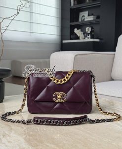 Túi Chanel 19 Vip màu new 2025 Đỏ rượu 4
