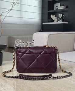 Túi Chanel 19 Vip màu new 2025 Đỏ rượu 02