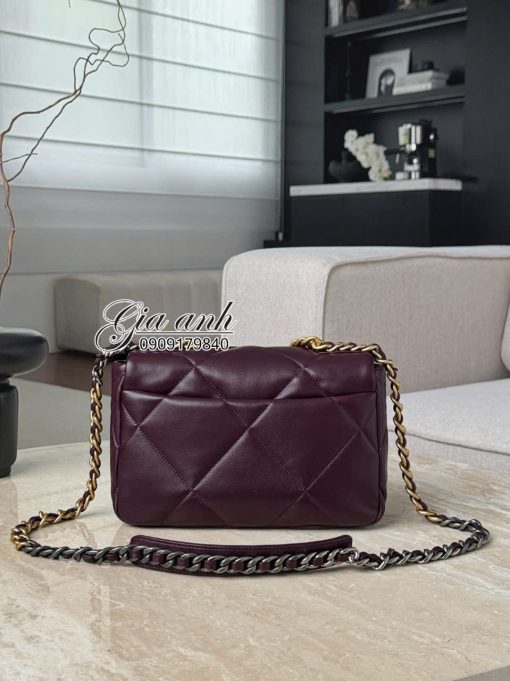 Túi Chanel 19 Vip màu new 2025 Đỏ rượu 02