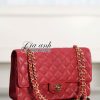 Túi Chanel Classic Caviar Màu Đỏ Vip Like Auth 02