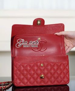 Túi Chanel Classic Caviar Màu Đỏ Vip Like Auth 04